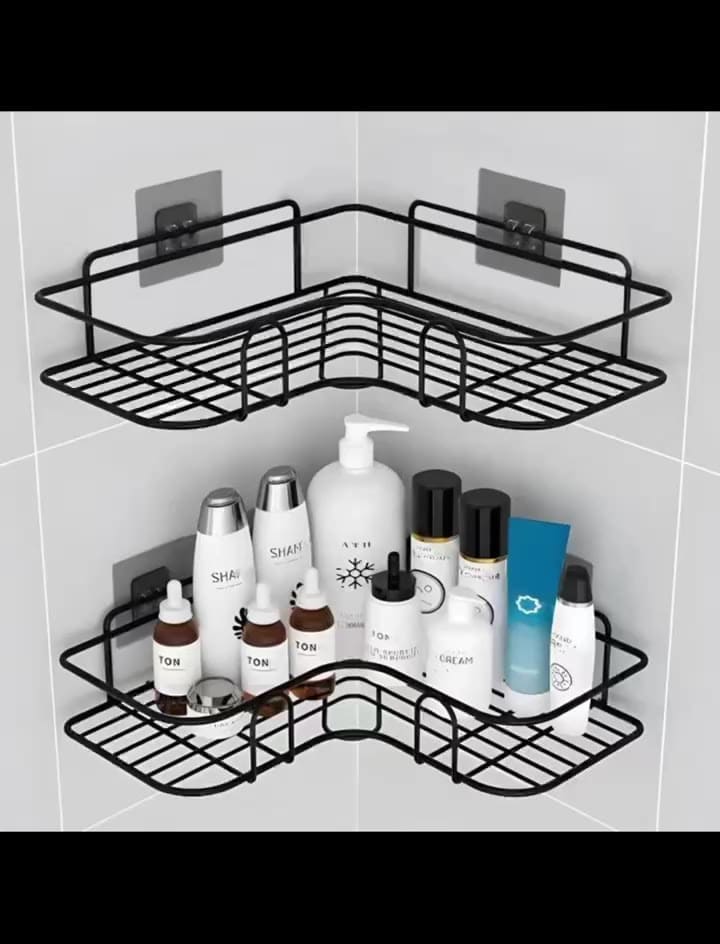 Prateleiras para Shampoo e Sabonete  com Adesivos para Parede, Banheiro, Cozinha e  Lavanderia.