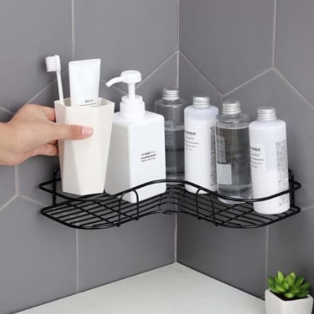 Prateleiras para Shampoo e Sabonete  com Adesivos para Parede, Banheiro, Cozinha e  Lavanderia.